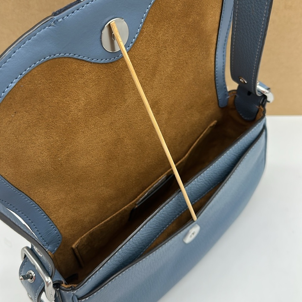 COACH Marie Saddle Bag With Varsity Stripe - Picture 10 of 16